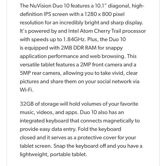 Silver Microsoft NUVision Tablet 💻 - Picture 9 of 10